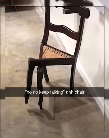 "по по keep talking” ahh chair