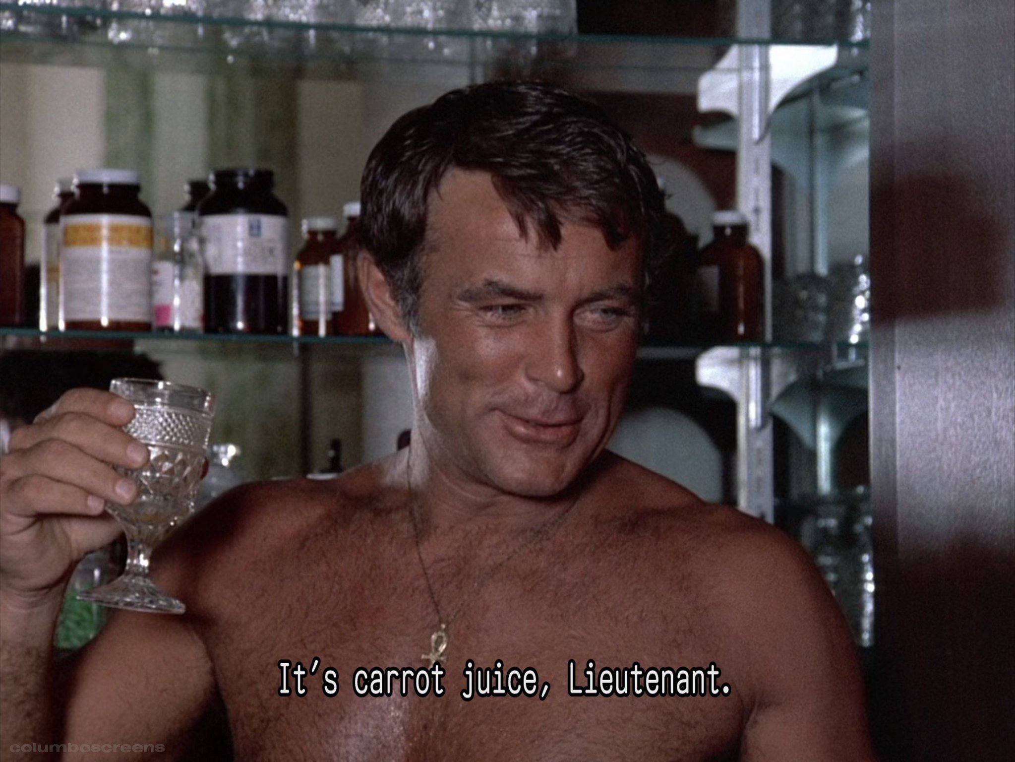 i It’s carrot juice, Lieutenant.