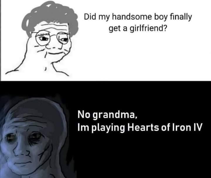 Did my handsome boy finally get a girlfriend? No grandma, playing Hearts of гоп