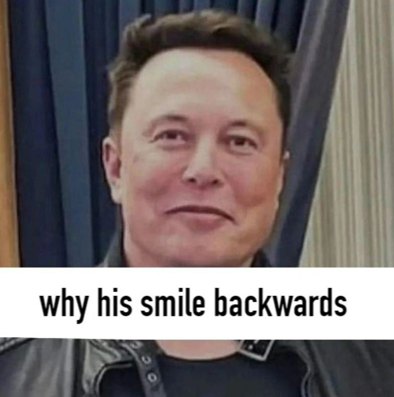 why his smile backwards