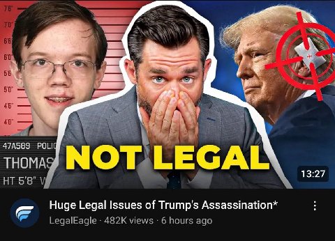 60 56 —4 50 46 40 47А589 POLIG THOMA NOT) 13:27 5'8" Huge Legal Issues of Trump's Assassination* LegalEagle views 6 hours ago