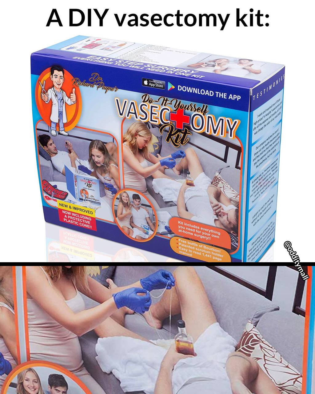 А DIY vasectomy kit: THE App 5 И Own ing 4