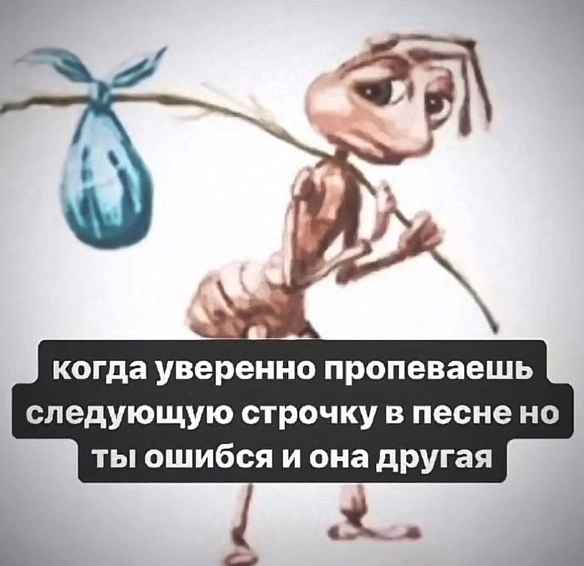 А когда уверенно пропеваешь следующую строчку в песне но ты ошибся и она другая