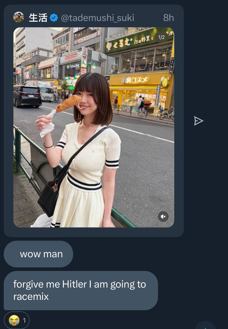 wow man forgive me Hitler going to racemix
