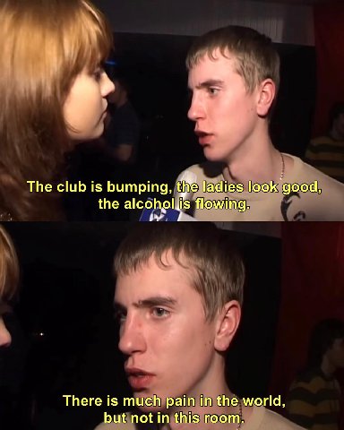 The club is bumping, ladies look good, the flowing. There is much рат the world, but not in this room.