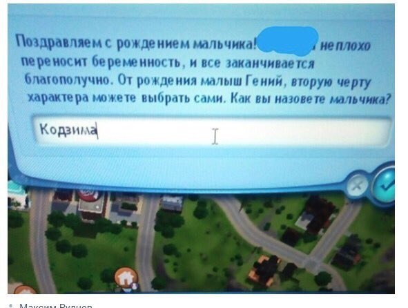\\юздравляем с рождением мальчика! неплохо реносит беременность, и все заканчивается От рождения малыш Гений, вторую черту характера можете выбрать сами. Как вы назовете мальчика? Кодзика
