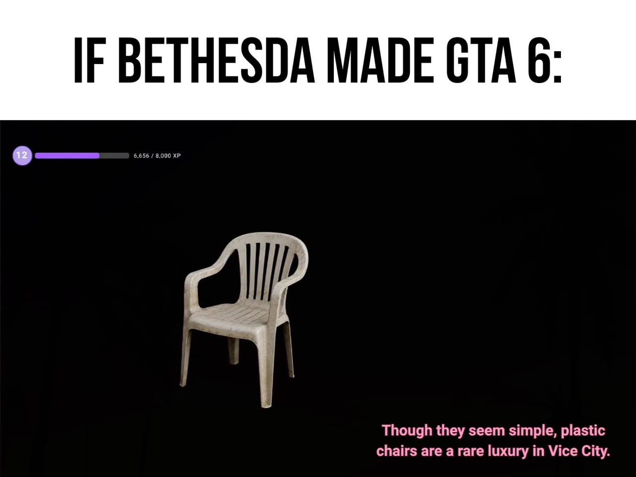 Though they seem simple, plastic chairs are a rare luxury in Vice City. VICE UNDER PRESSURE = > > \ Little Smoke. Go pick up the package from Boobie.