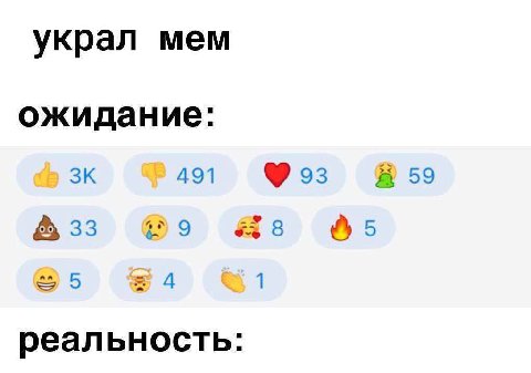 украл мем ожидание: 491 93 8 59 33 9 8 5 5 4 1 реальность: