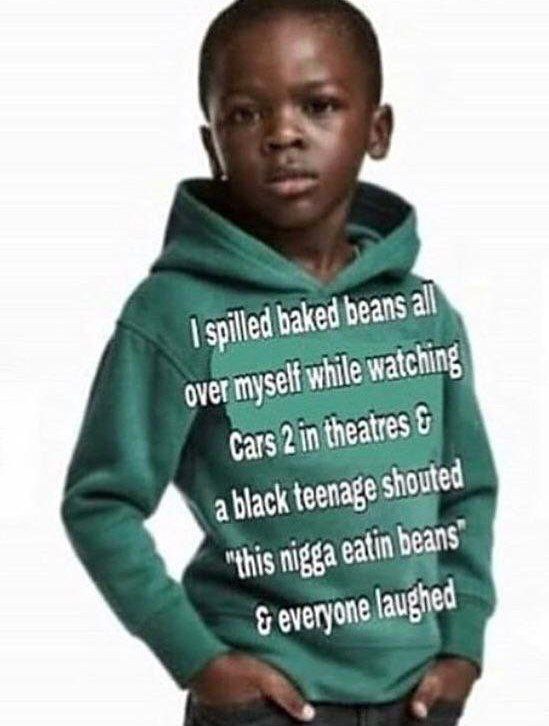spilled all over Watching in a black teenabe shouted nigga heans everyone laughed