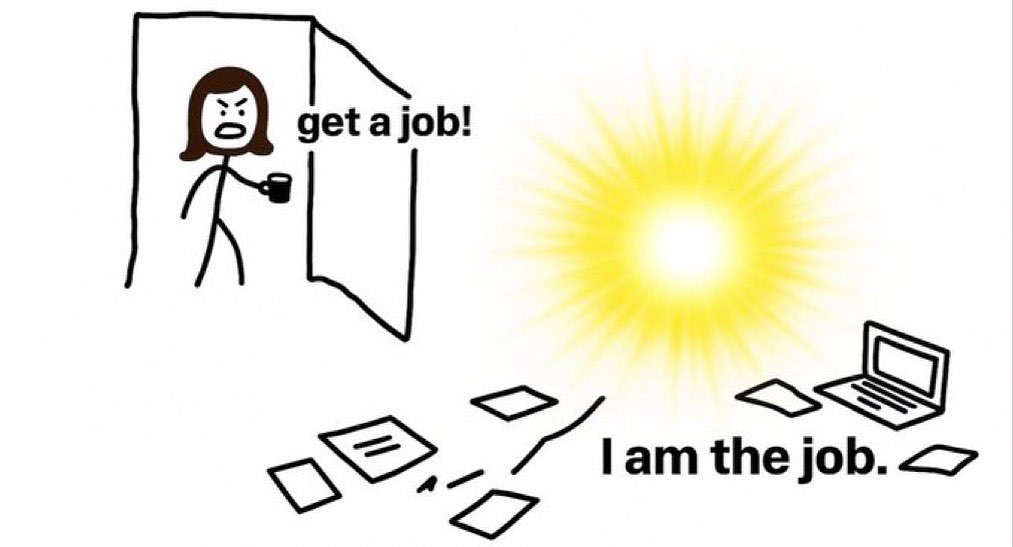 he job.