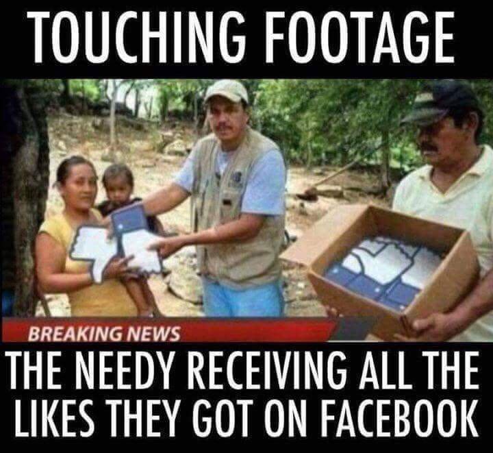 TOUCHING FOOTAGE BREAKING NEW THE NEEDY RECEIVING ALL THE LIKES THEY GOT ON FACEBOOK