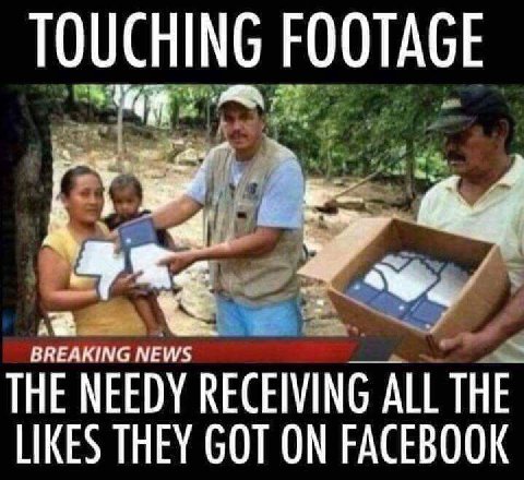 TOUCHING FOOTAGE BREAKING NEW THE NEEDY RECEIVING ALL THE LIKES THEY GOT ON FACEBOOK
