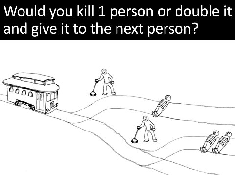 Would you 1 person or double it and give it to the next person? У