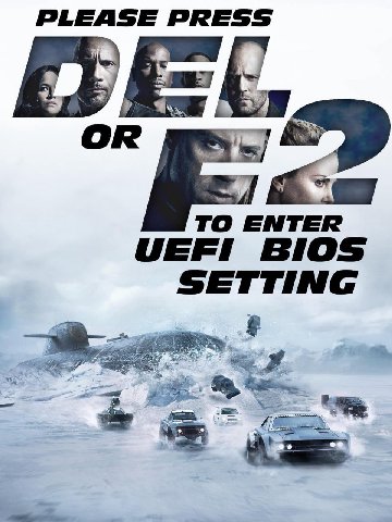 PLEASE PRESS TO ENTER UEFI BIOS SETTING
