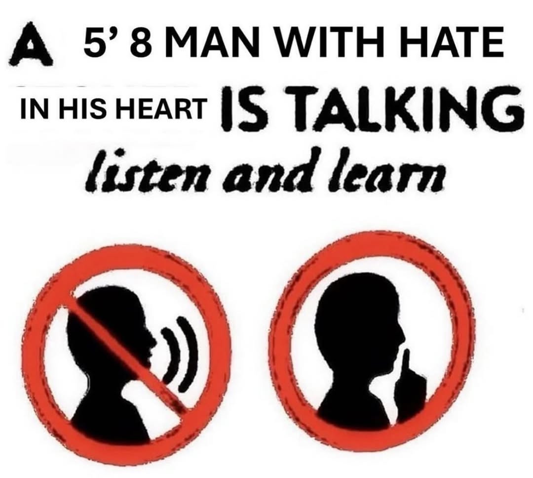 А 5’8 МАМ WITH HATE IN HISHEART TALKING listen and learn