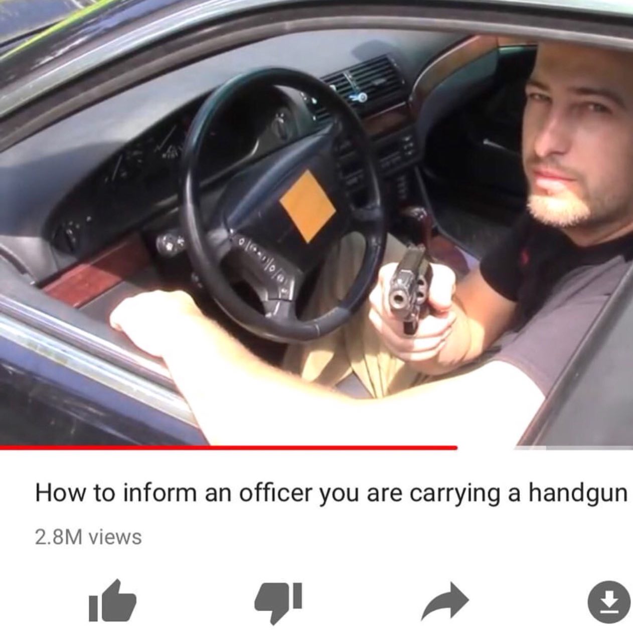 7 7 How to inform an officer you are carrying a handgun views a> о