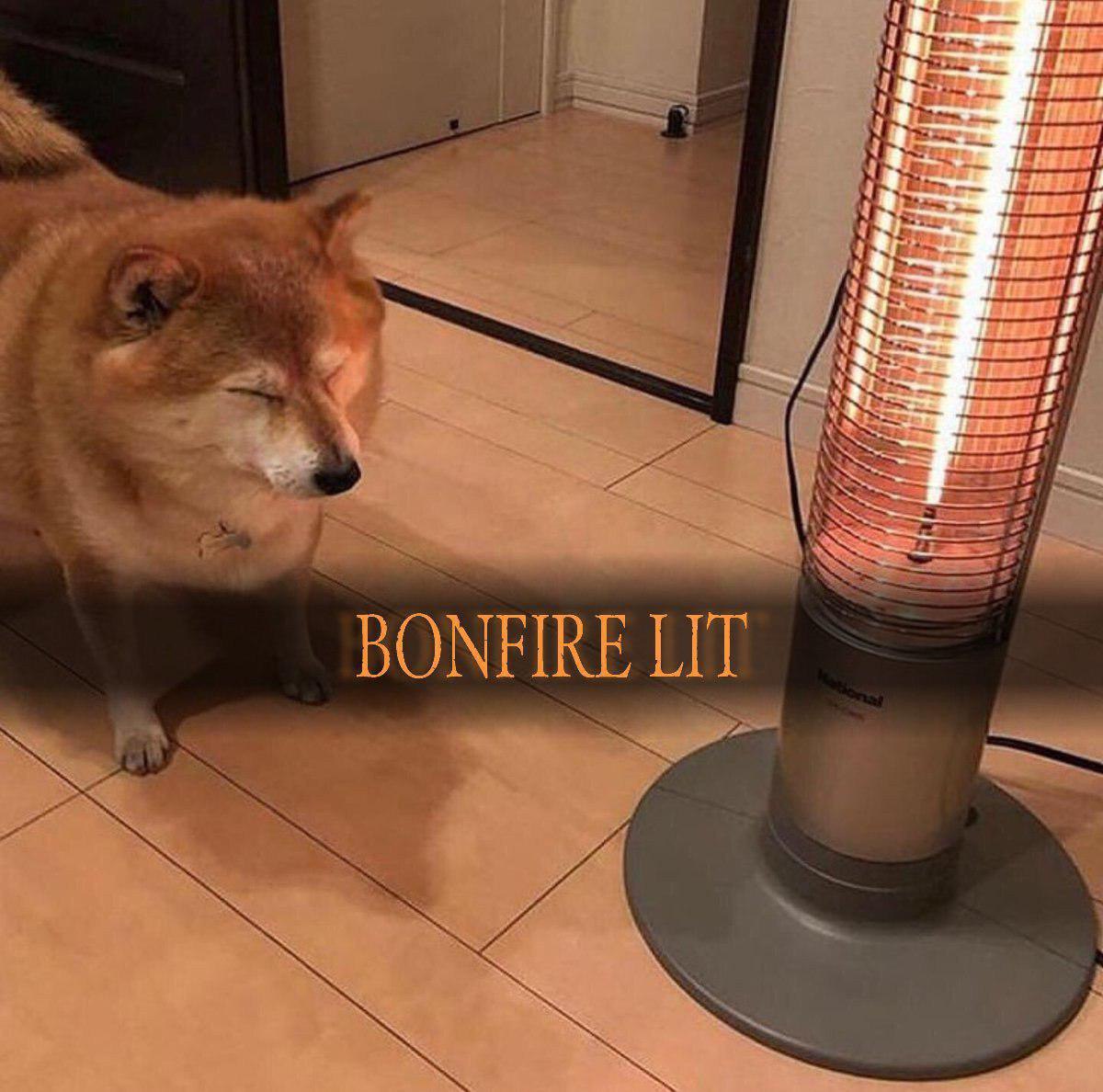 4 BONFIRE LIT