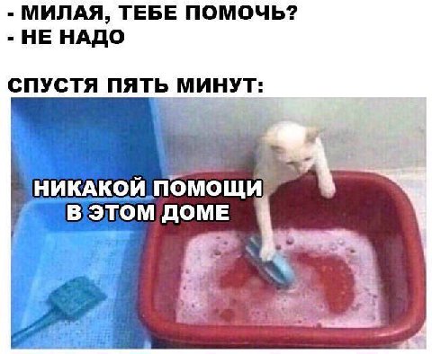 МИЛАЯ, ТЕБЕ ПОМОЧЬ? НЕ НАДО СПУСТЯ ПЯТЬ МИНУТ: НИКАКОЙ ПОМОЩИ ДОМЕ