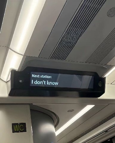 Next station: don’t know