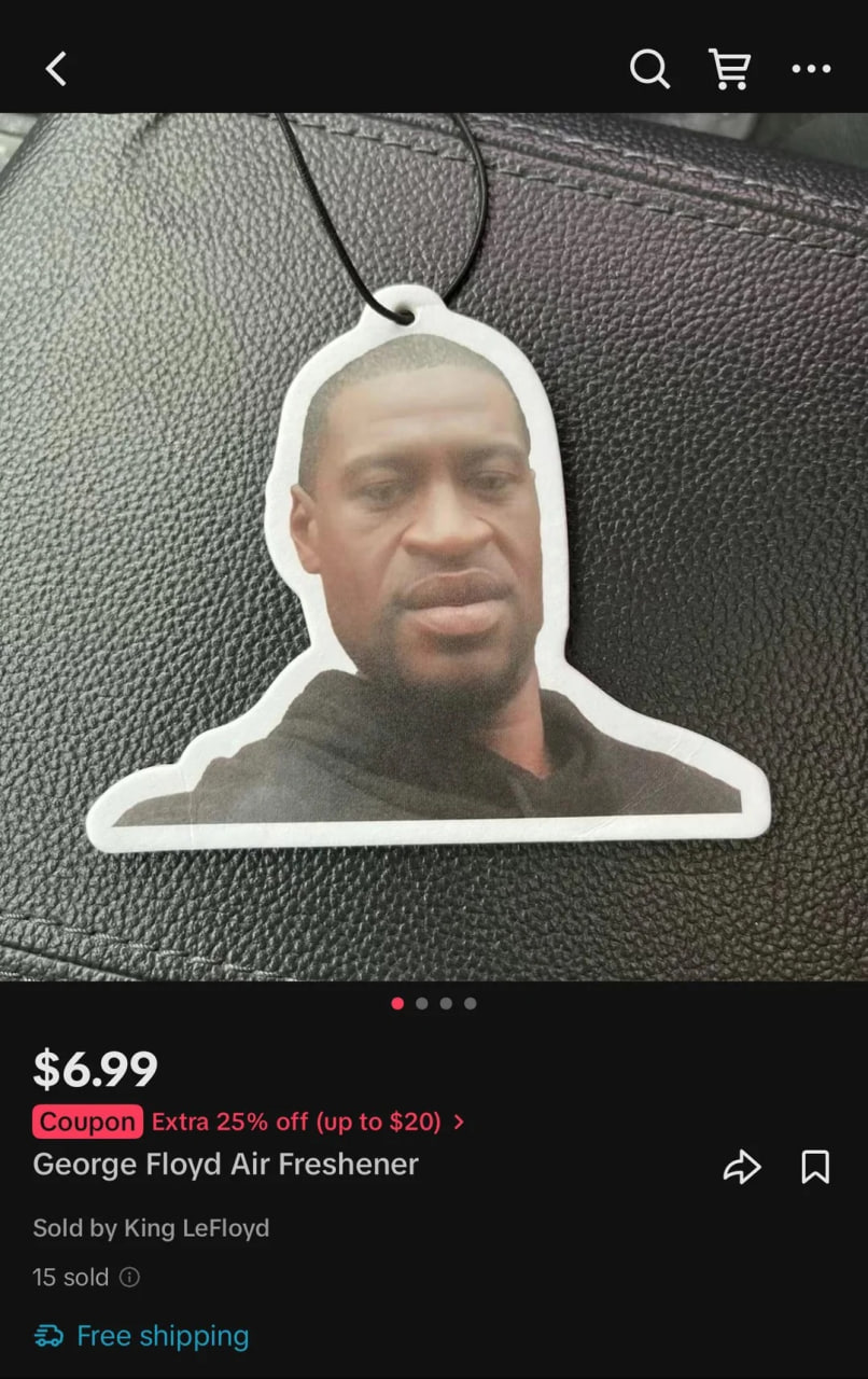 а 4 И 5 2 pet (ifr [4 К be #4 7 3 2 у eece $6.99 Соуроп Extra 25% off (up to $20) George Floyd Air Freshener a> Sold King LeFloyd 15 sold Free shipping