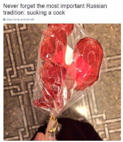 Never forget the most important Russian tradition: sucking a cock Языктвита: антийский