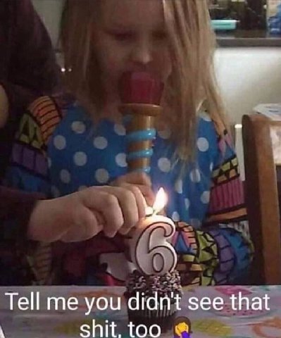Tell me you didn't see that shit. too