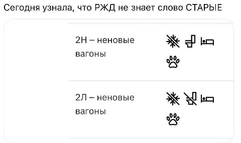 Сегодня узнала, что РЖД не знает слово СТАРЫЕ неновые вагоны 00 неновые ler вагоны 00