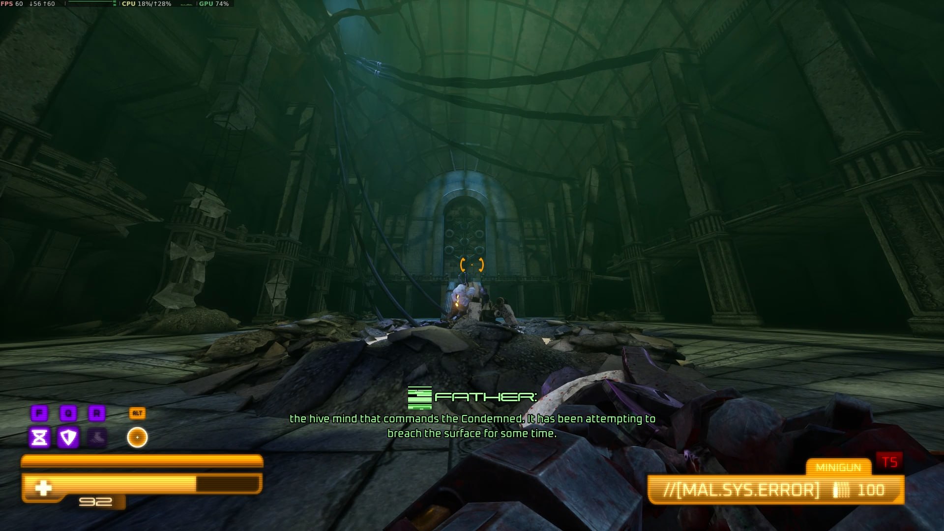 the hive mind that commands the Condemned. It has been attempting to breach the surface Гог some time.