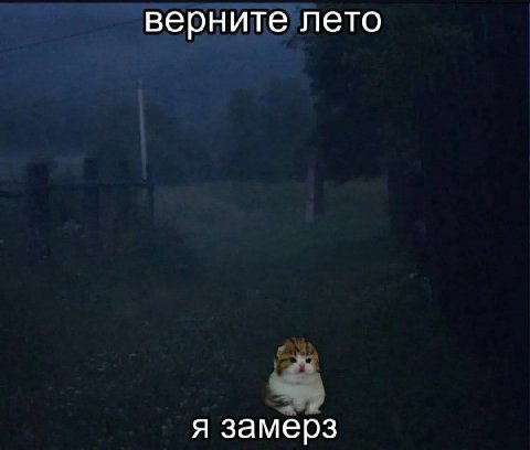 верните лето я замерз