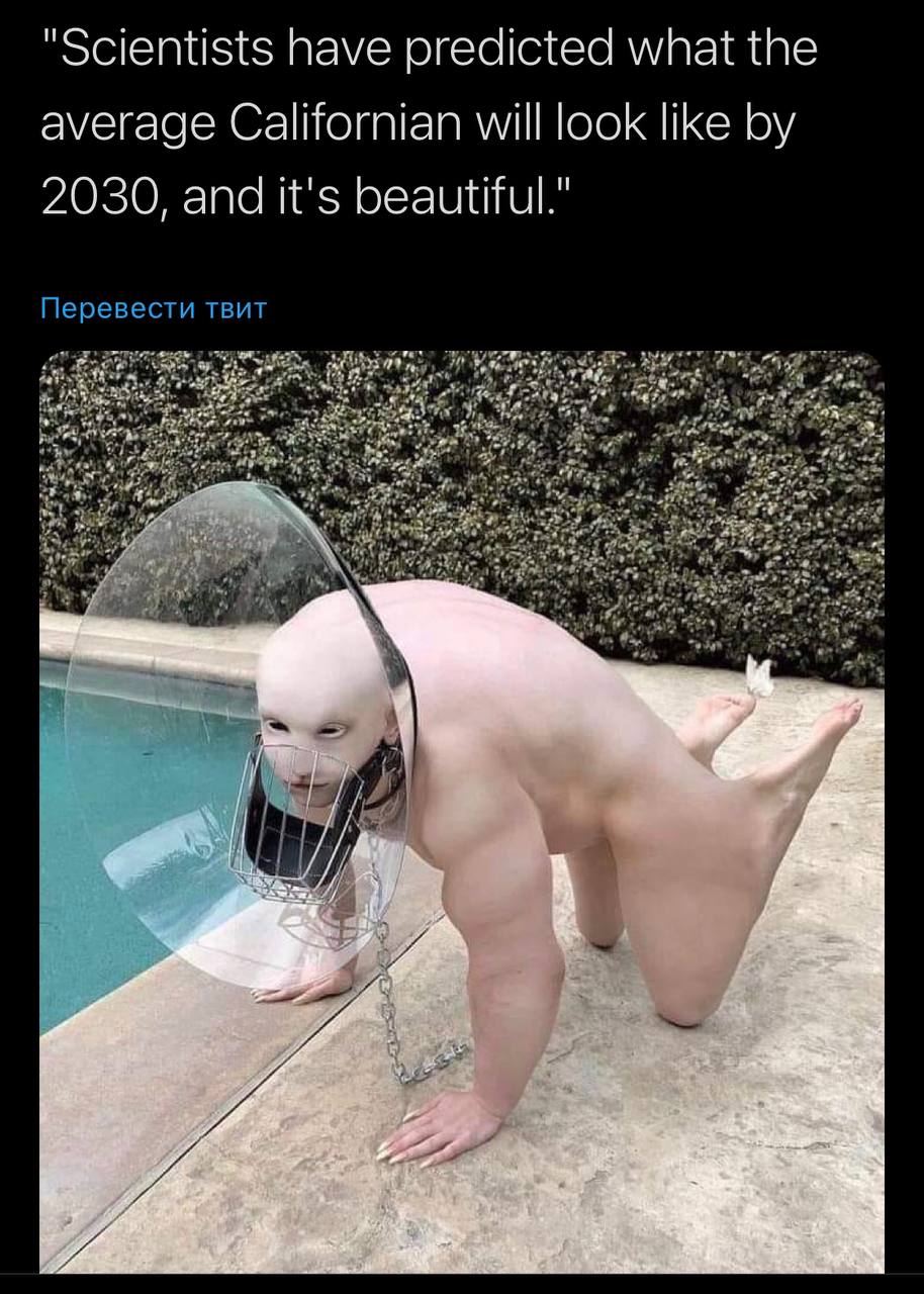 "Scientists have predicted what the average Californian will look like 2030, and it's beautiful." Перевести твит 4 a