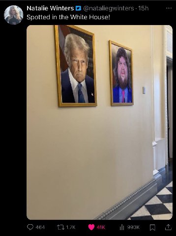 Natalie Winters Spotted in the White House!