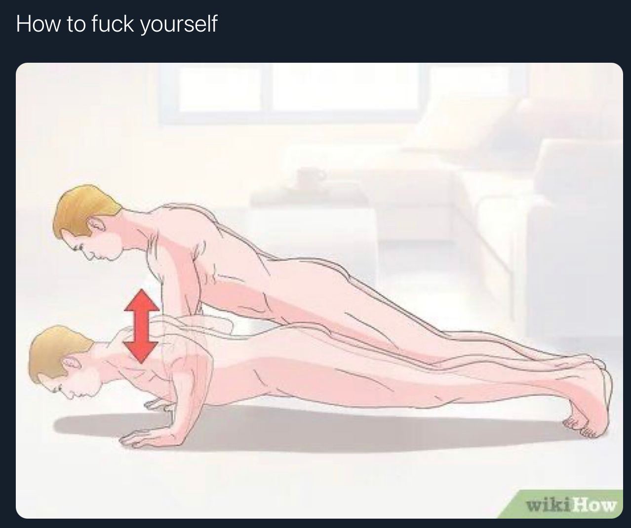 How to fuck yourself wiki