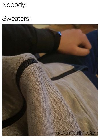 Nobody: Sweaters: