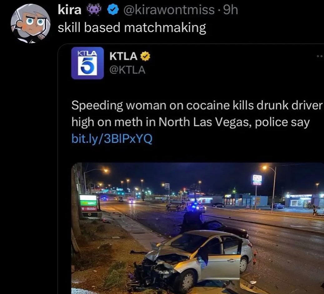 Юга skill based matchmaking KTLA Speeding woman сосате kills drunk driver high on meth in North Las Vegas, police say