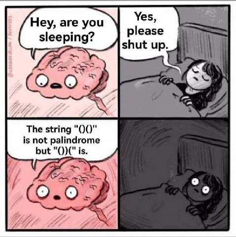 Yes, Неу, аге sleeping? please shut up The string is not palindrome but "OVC is. 6