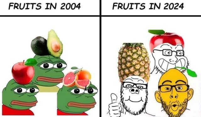 FRUITS IN 2004 FRUITS IN 2024