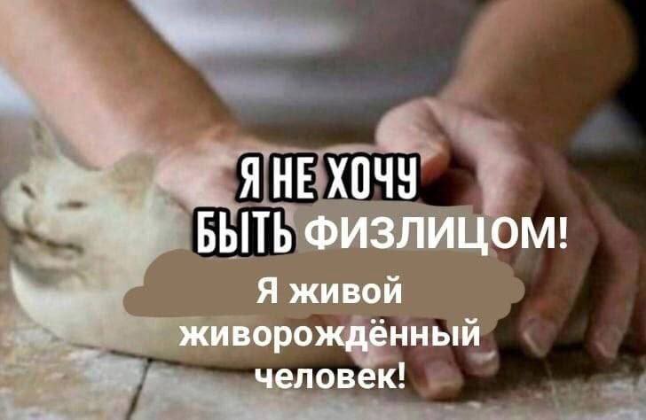 Я НЕ ХОЧУ БЫТЬ ФИЗЛИЦОМ! Я живой человек!