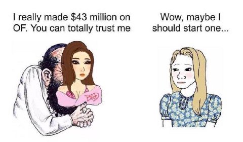 really made $43 million on Wow, maybe should start one OF. You can totally trust me