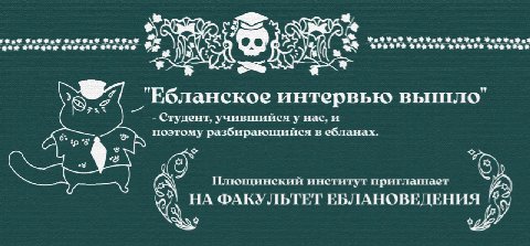 Всем привет! ☺

Сегодня попробую для себя новый формат, берем интервью у ректора Плющинского института. Студенты и жаждущие знаний зырим в экраны:

Привет профессор, есть советы для тех, кто только на