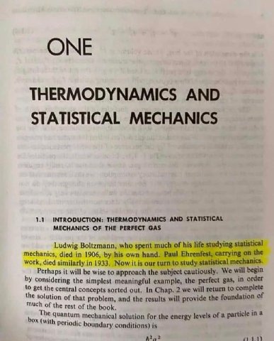 ОМЕ THERMODYNAMICS AND STATISTICAL MECHANICS 1.1 INTRODUCTION: THERMODYNAMICS AND STATISTICAL MECHANICS OF THE PERFECT GAS Ludwig Boltzmann, who spent much of his life studying statistical mechanics, 