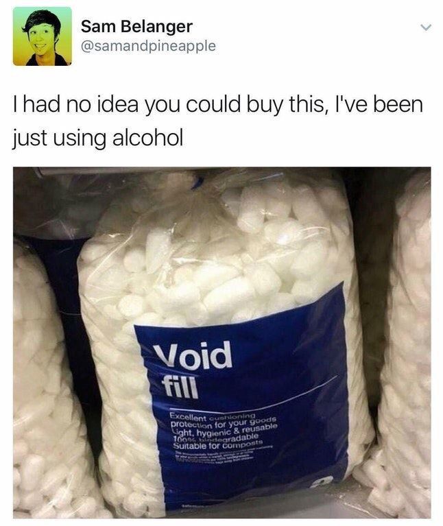 Sam Belanger @samandpineapple had no idea you could buy this, I've been just using alcohol Void pro
