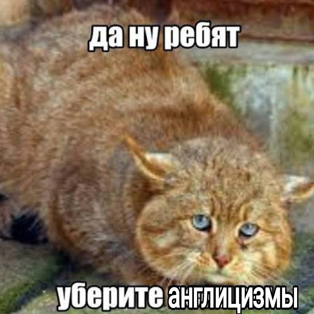 дану ребят уберите АНГЛИЦИЗМЫ
