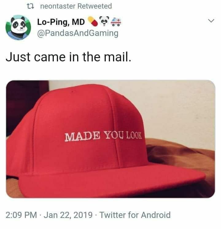 neontaster Retweeted Lo-Ping, 2 Just came in the mail. MADE YOU! 2:09 Jan 22, 2019 Twitter for Android