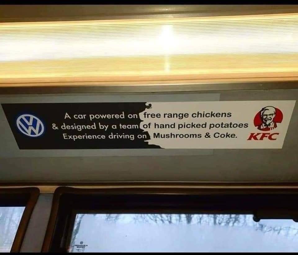 free range chickens Of Папа picked potatoes Mushrooms Coke. KFC
