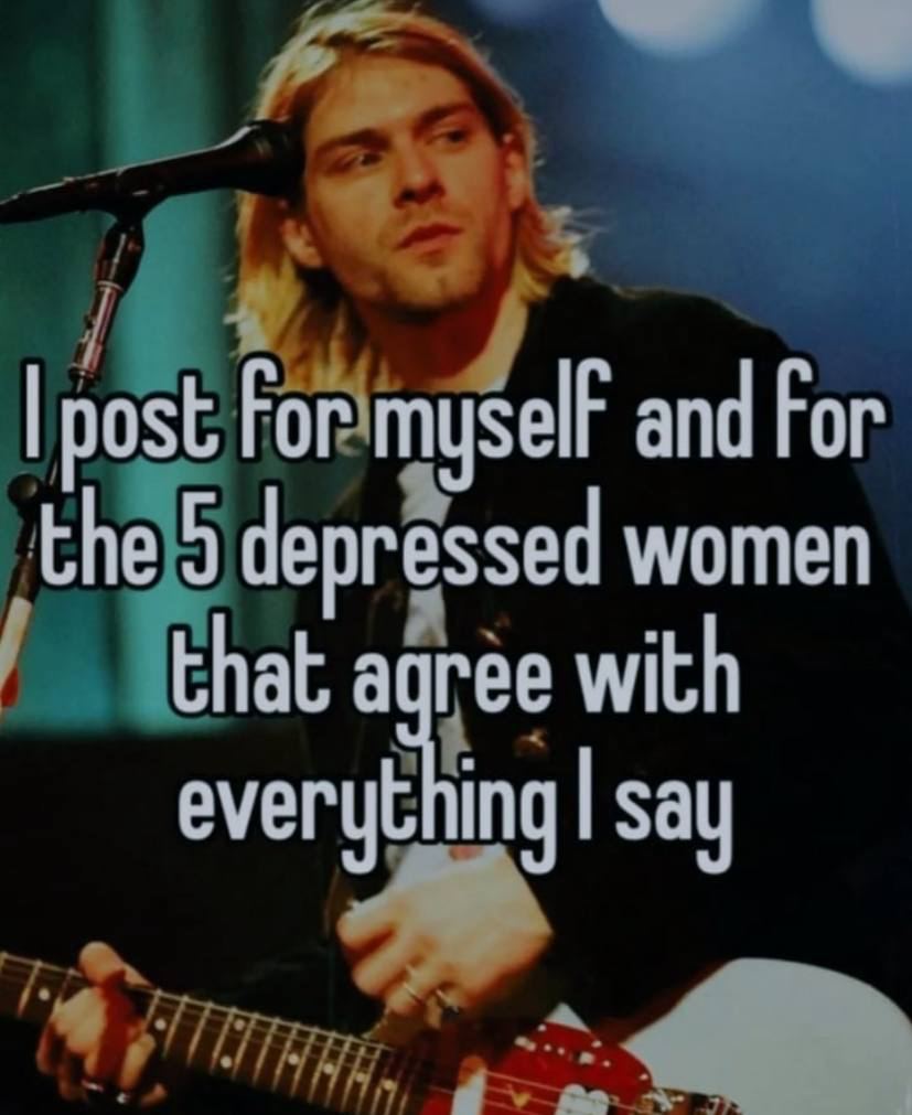 post For and Гог the 5 depressed women that a ree with everut say
