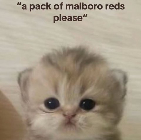 “a pack of malboro reds please”