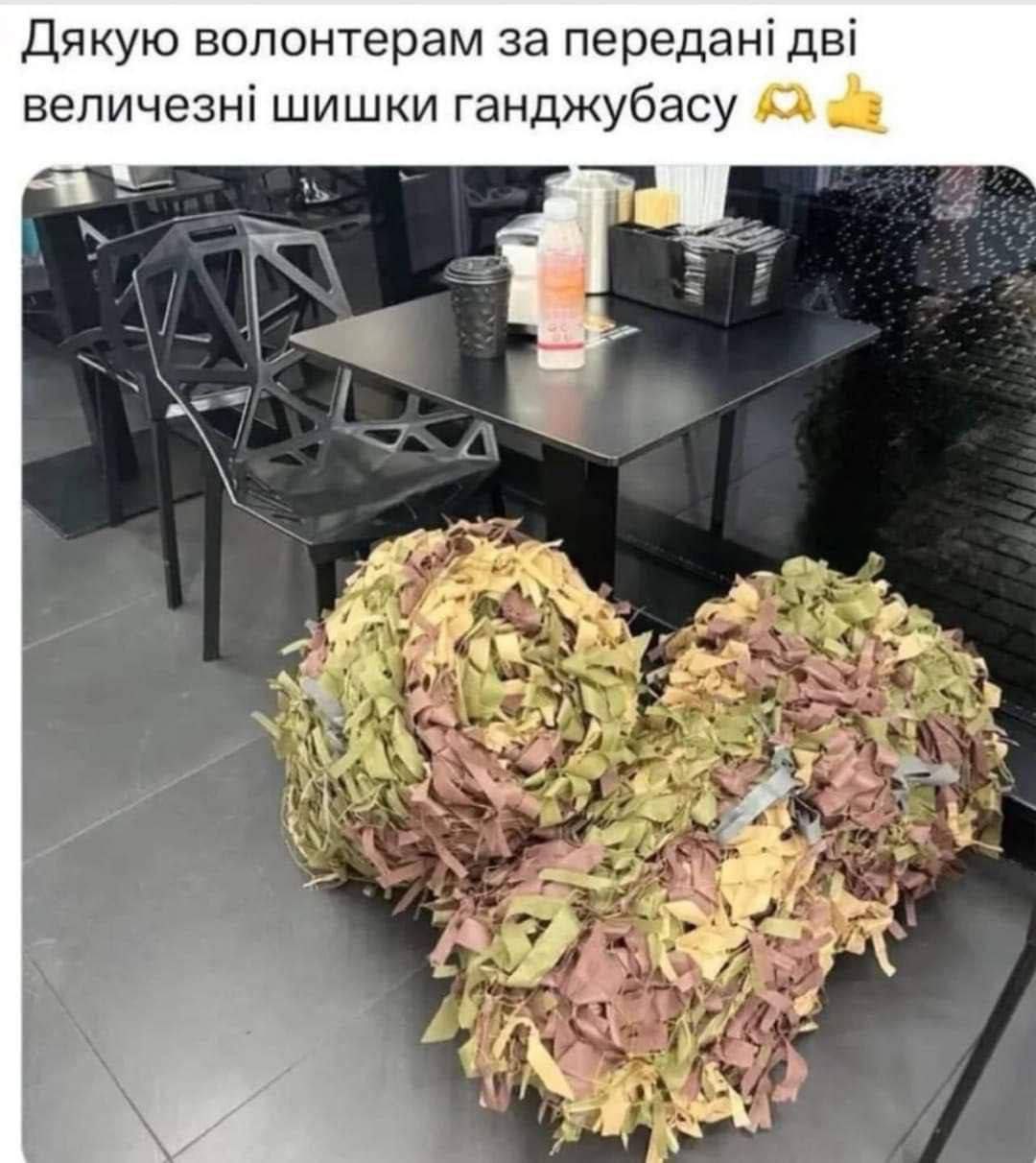 Дякую волонтерам за передан! величезн! шишки ганджубасу 5 aN