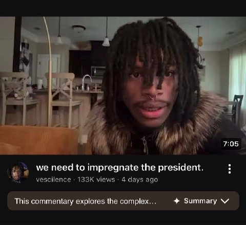 7:05 we need to impregnate the president. This commentary explores the complex... Summary