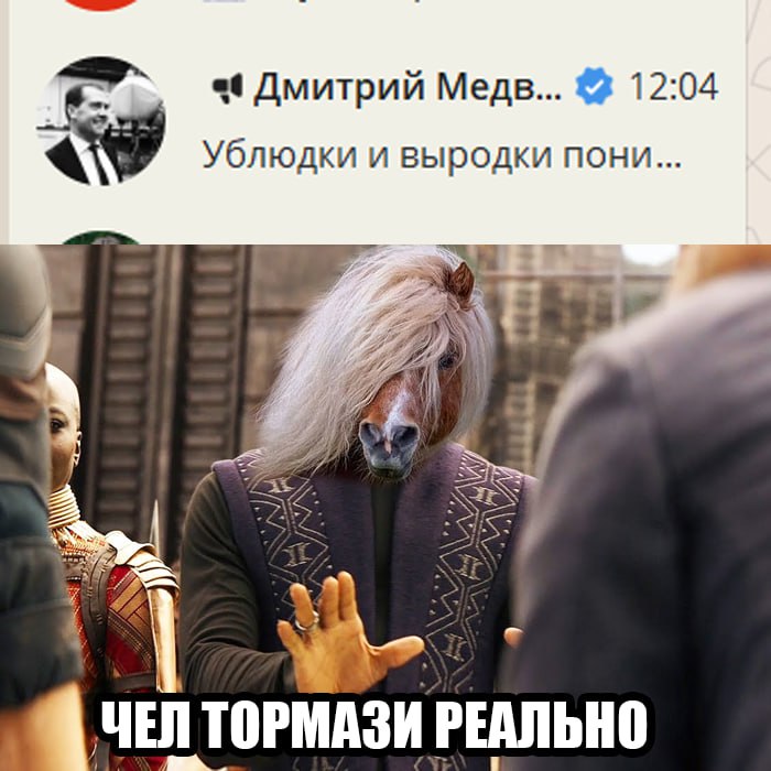 Дмитрий Меде... 12:04 Ублюдки и выродки пони... lif 2 ЧЕЛ ТОРМАЗИ РЕАЛЬНО