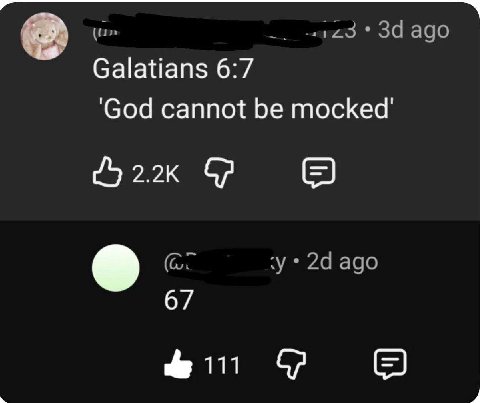Galatians 6:7 ‘God cannot be 67 В